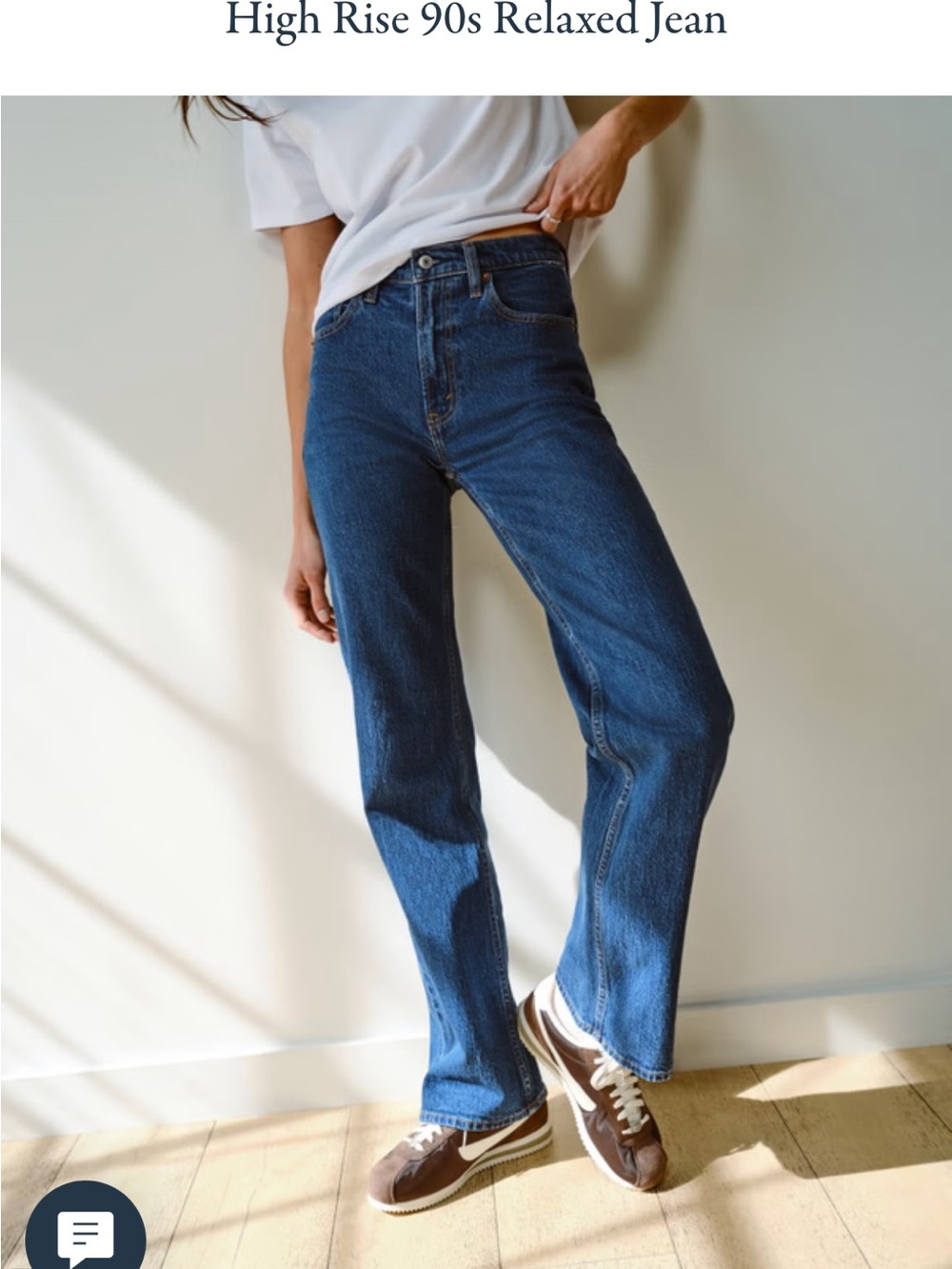 Abercrombie& Fitch High Rise 90s Relaxed Jean 26 short